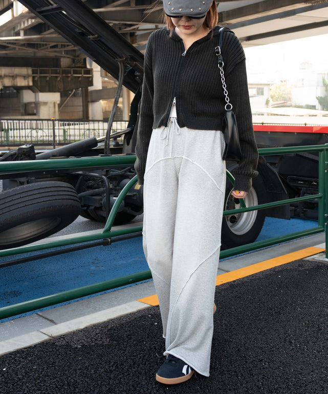 杢グレー モデル：155cm F着用