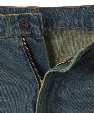 サイドラインワイドデニムパンツ