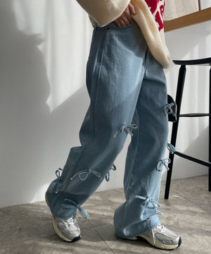 インディゴ淡色　モデル:155cm M着用