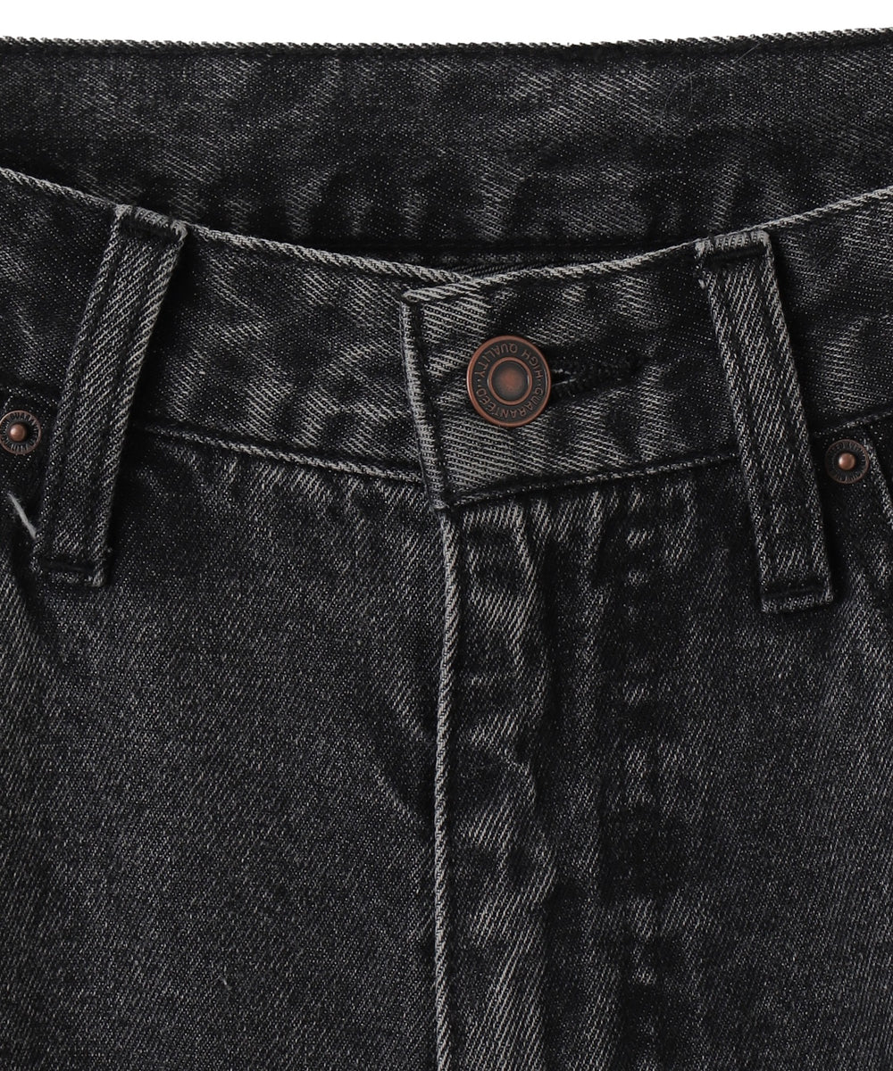 リボンストレートデニムパンツ