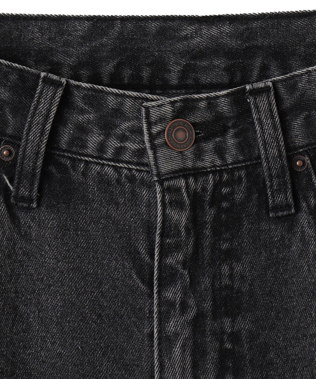 リボンストレートデニムパンツ