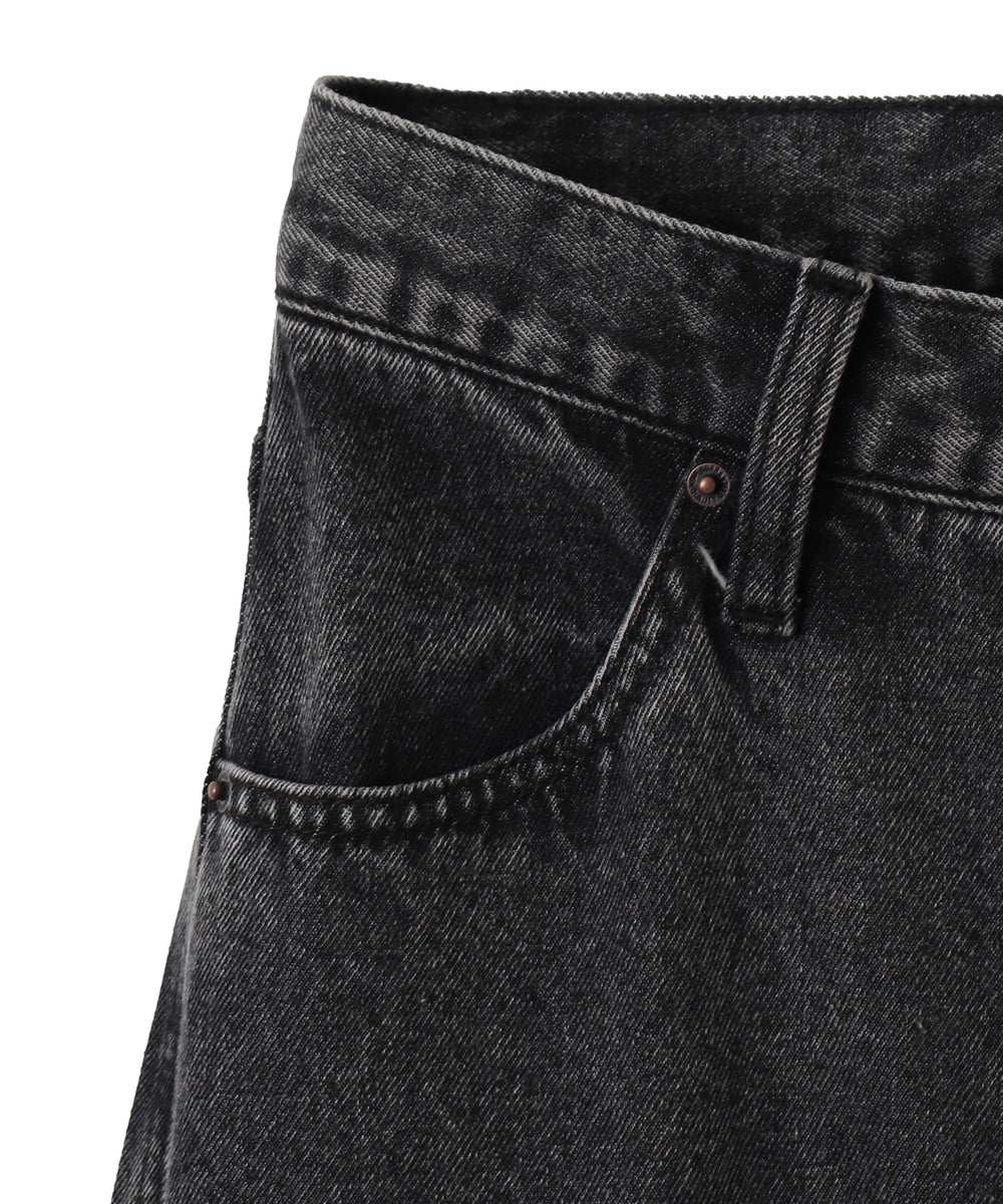 リボンストレートデニムパンツ