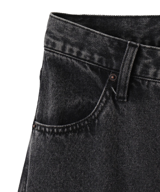 リボンストレートデニムパンツ