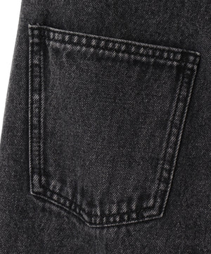 リボンストレートデニムパンツ