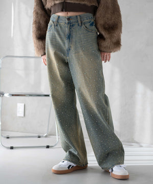 デニム淡加工 モデル：161cm M着用