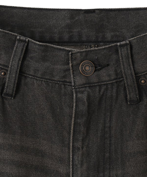 ラインストーンストレートデニムパンツ