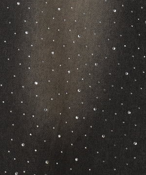 ラインストーンストレートデニムパンツ