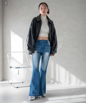 デニム中濃 モデル：161cm M着用