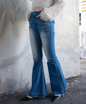 デニム中濃　モデル:155cm M着用