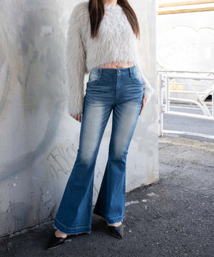 デニム中濃　モデル:155cm M着用