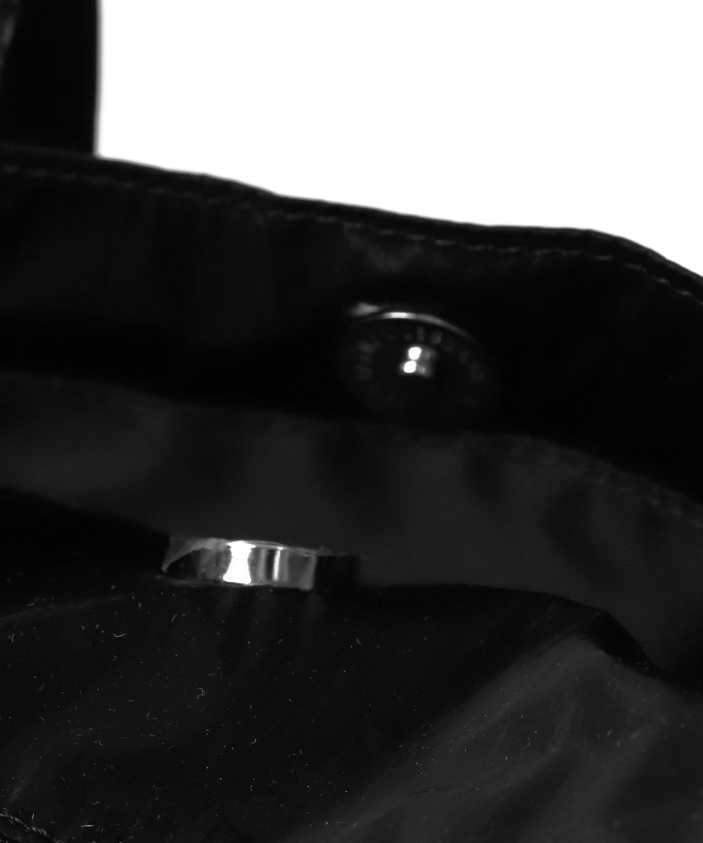 サテンリボンチャーム付きボストンバッグ