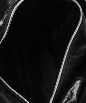 サテンリボンチャーム付きボストンバッグ