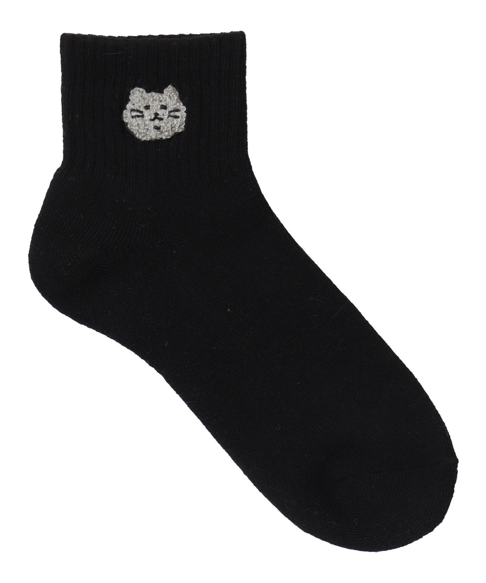 モコモコアニマルアンクルパイルソックス