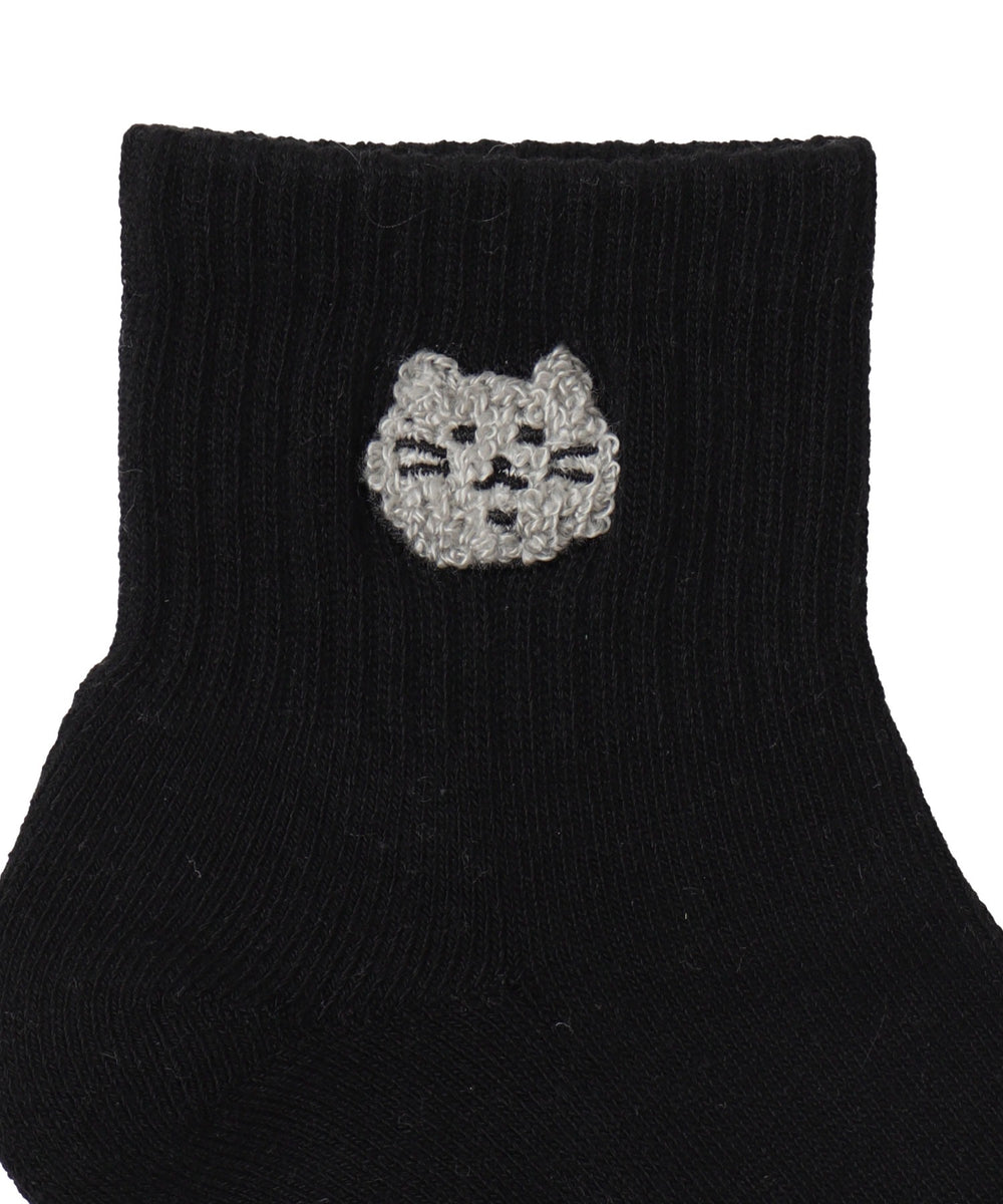 モコモコアニマルアンクルパイルソックス