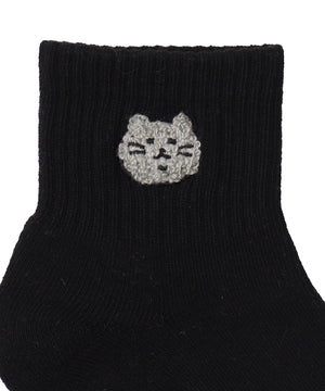 モコモコアニマルアンクルパイルソックス