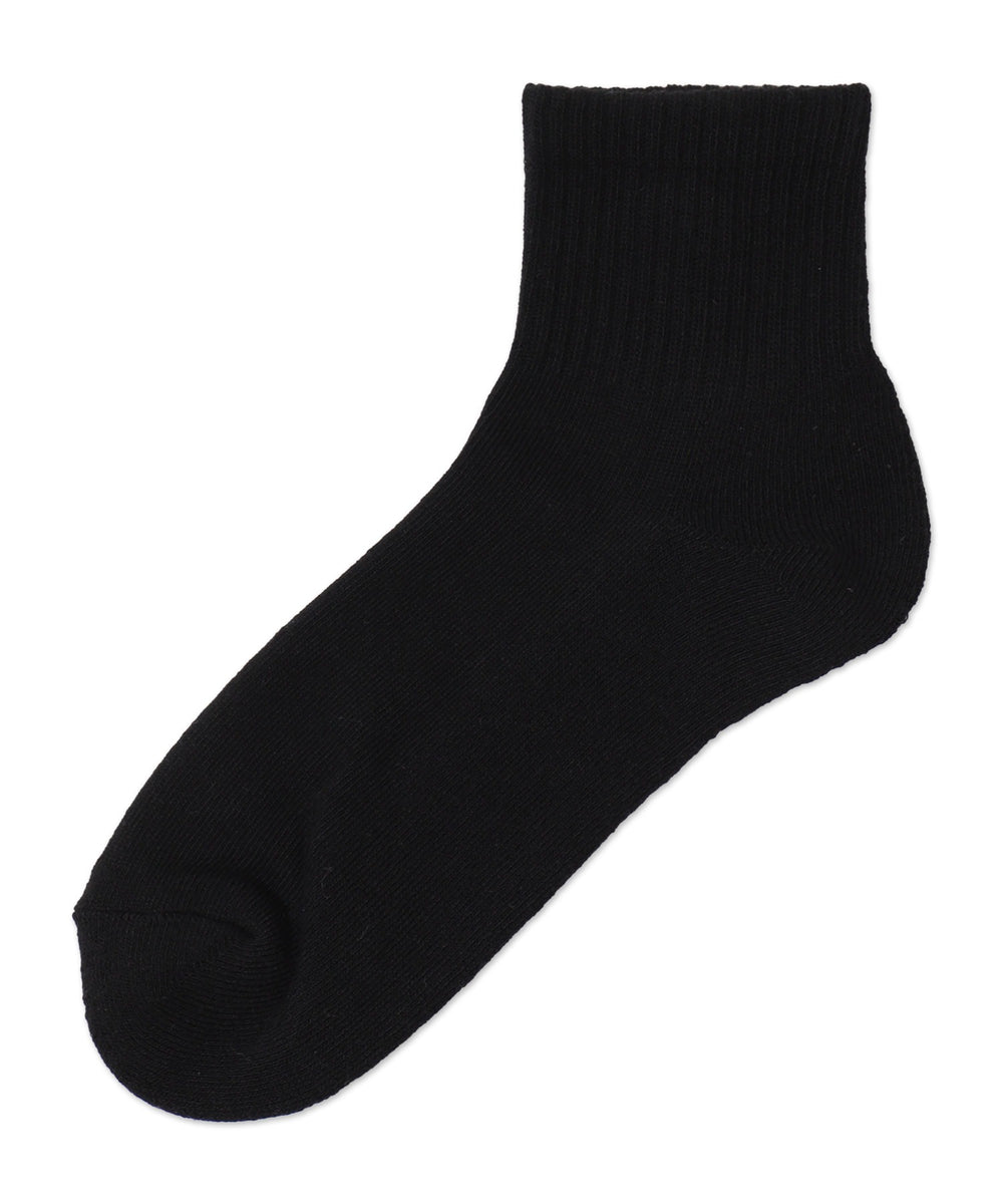 カラーロゴ刺繍アンクルパイルソックス(23-25cm)