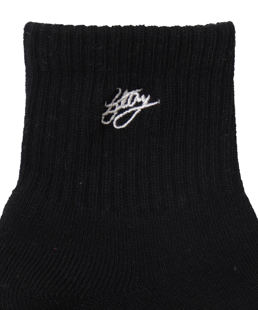 カラーロゴ刺繍アンクルパイルソックス(23-25cm)