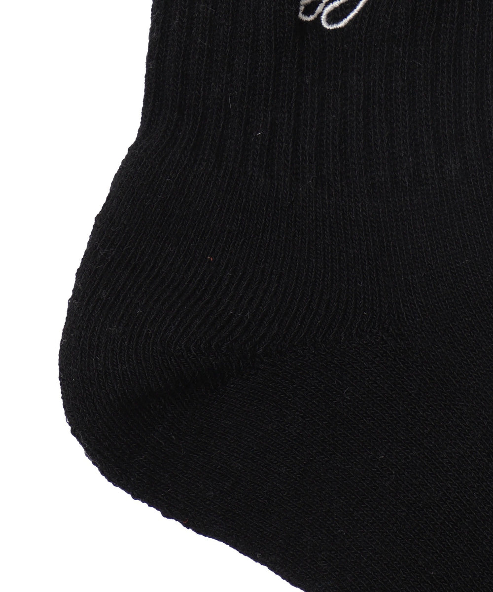 カラーロゴ刺繍アンクルパイルソックス(23-25cm)