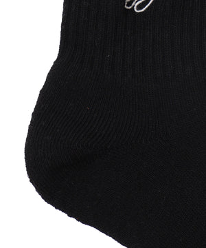 カラーロゴ刺繍アンクルパイルソックス(23-25cm)