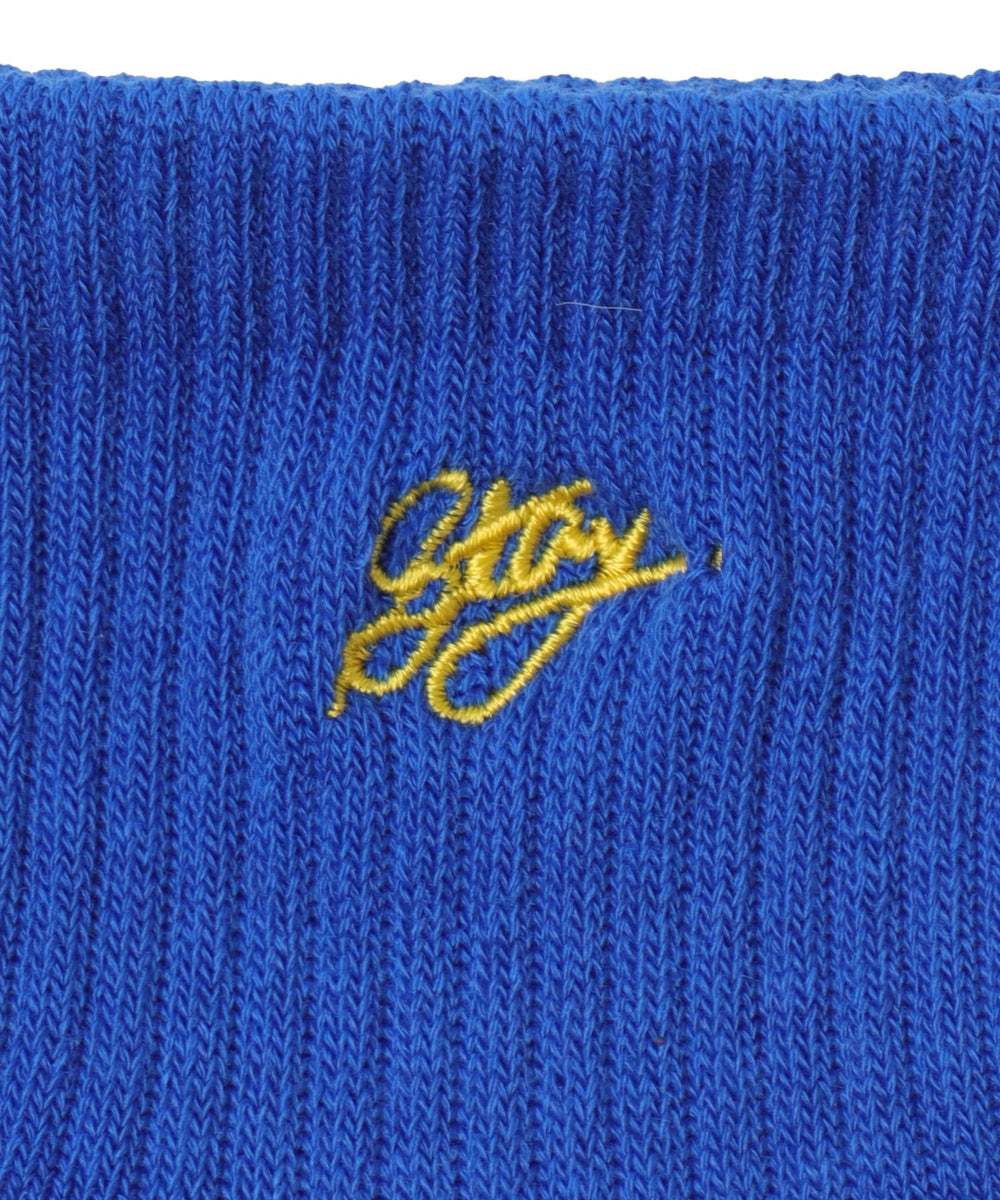 カラーロゴ刺繍アンクルパイルソックス(23-25cm)