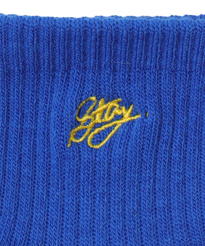 カラーロゴ刺繍アンクルパイルソックス(23-25cm)