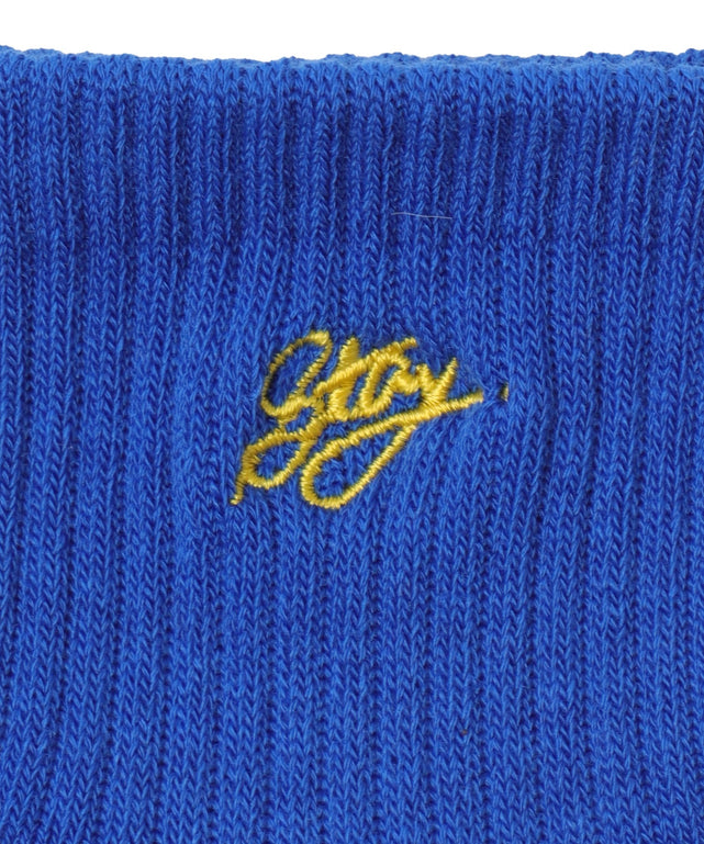 カラーロゴ刺繍アンクルパイルソックス(23-25cm)