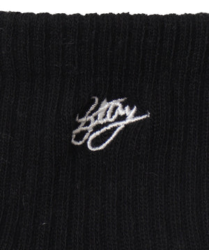 カラーロゴ刺繍アンクルパイルソックス(23-25cm)