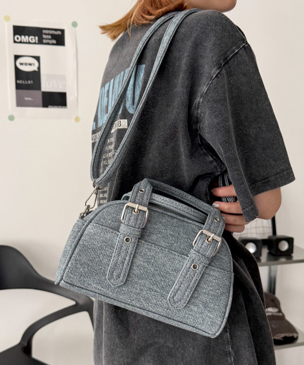 デニム風PUブルー（ブルーその他）