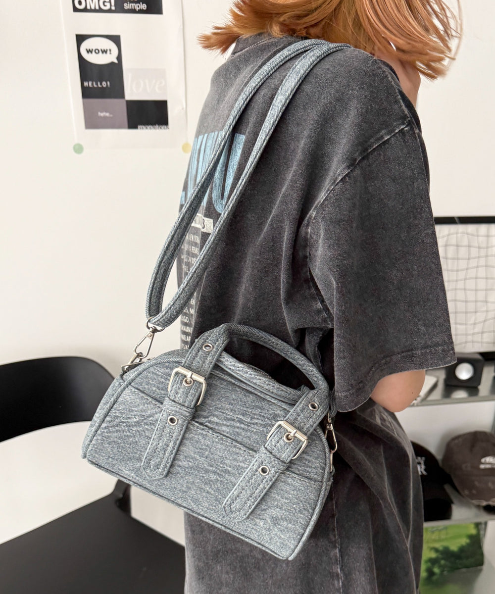 デニム風PUブルー（ブルーその他）