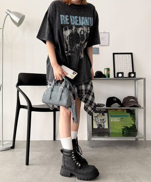 デニム風PUブルー（ブルーその他）