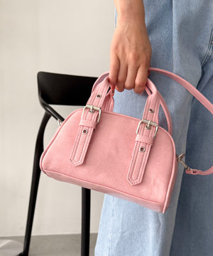 ハトメハンドルミニボストンショルダー