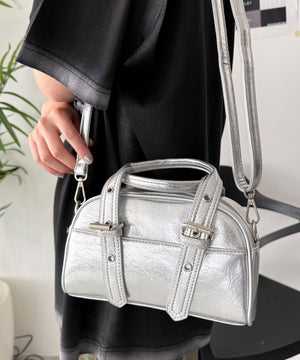 ハトメハンドルミニボストンショルダー