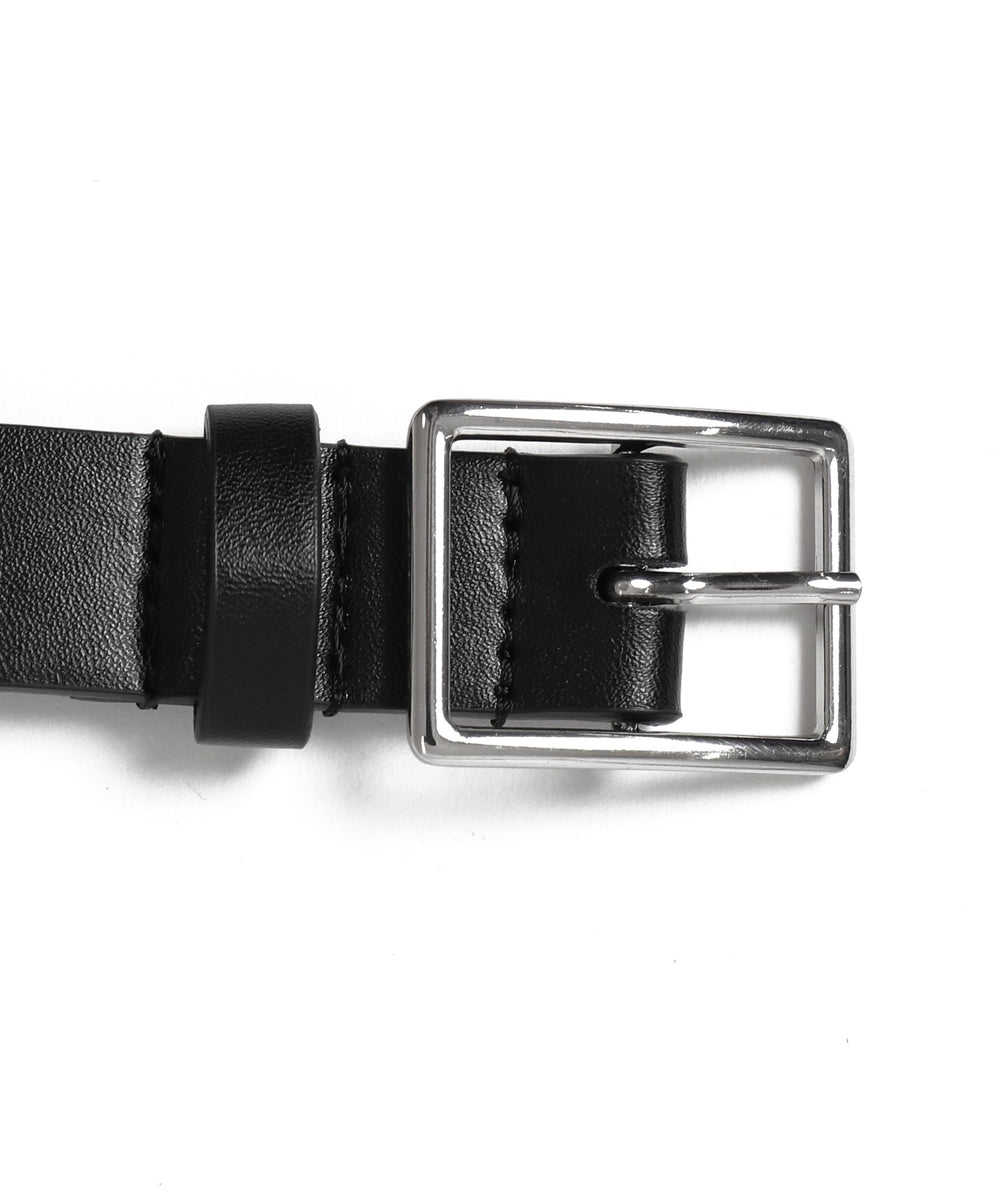 LスクエアバックルPUベルト