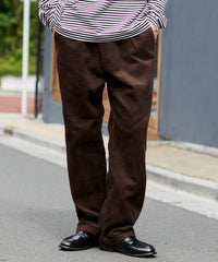 コーデュロイイージーストレートパンツ