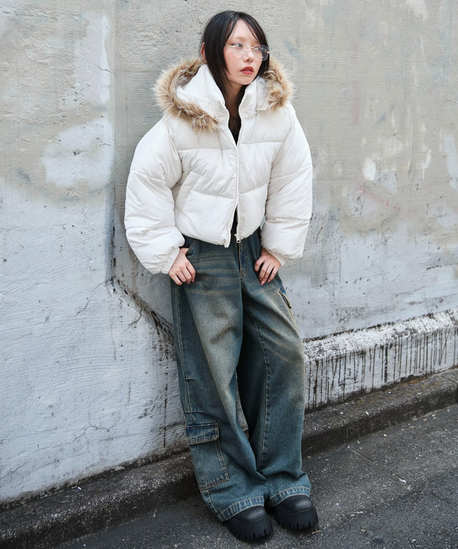 ホワイト モデル：159cm M着用