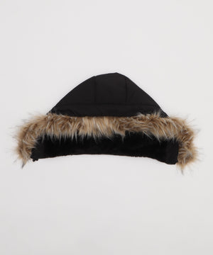 2WAYファーフードショートパファーブルゾン