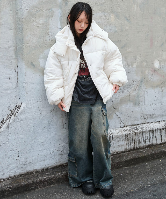 ホワイトアイボリー モデル：159cm M着用