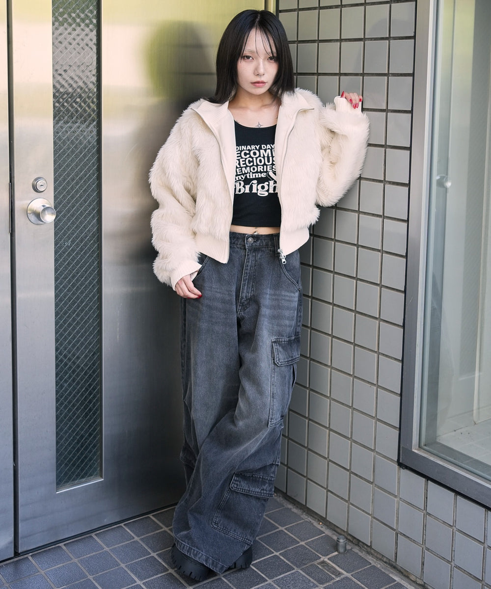 ホワイトアイボリー モデル：159cm F着用