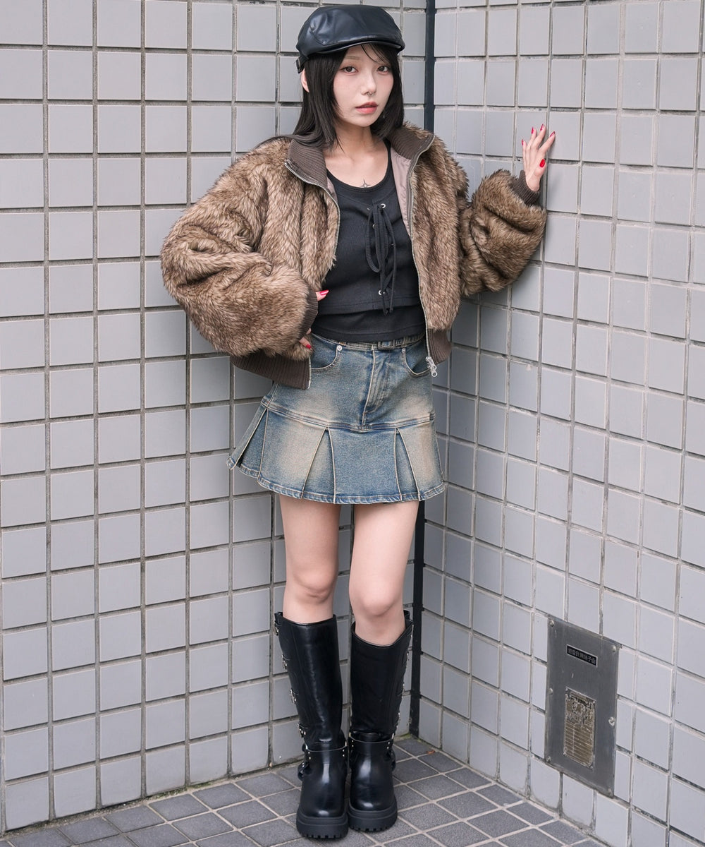 ブラウンソノタ モデル：159cm F着用