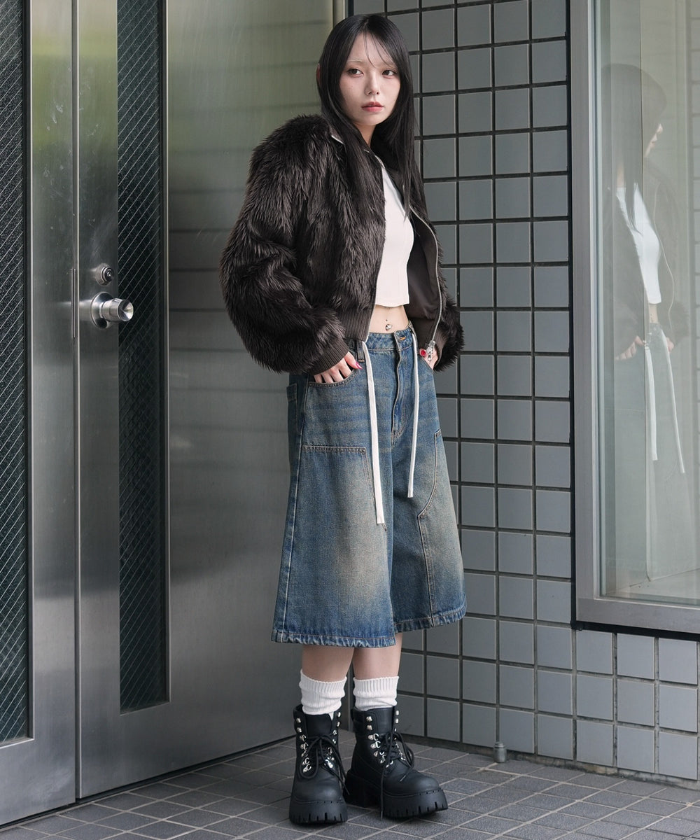 Dブラウン モデル：159cm F着用