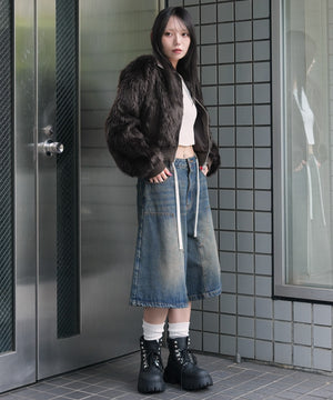 Dブラウン モデル：159cm F着用