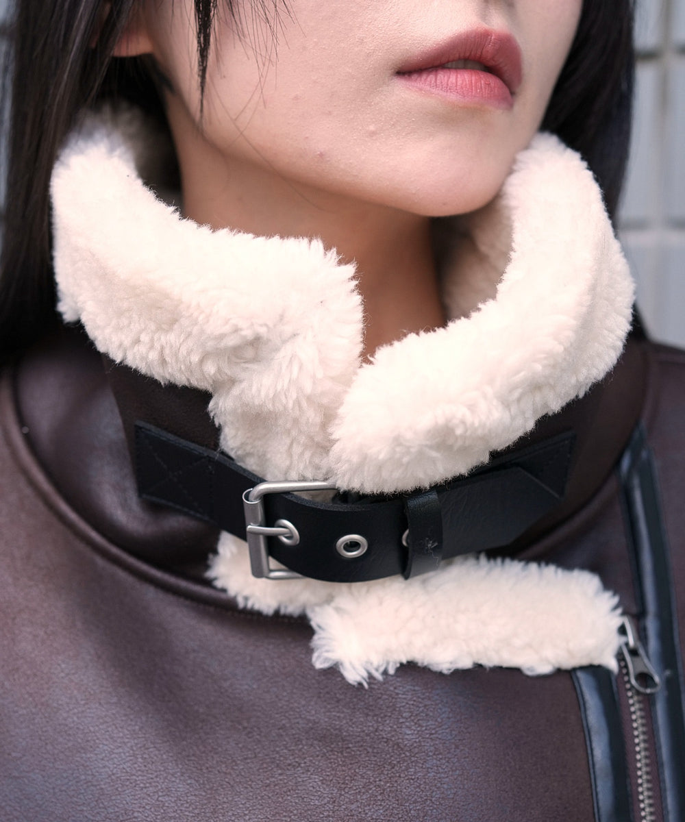 フェイクムートンボアジャケット