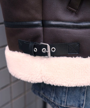 フェイクムートンボアジャケット