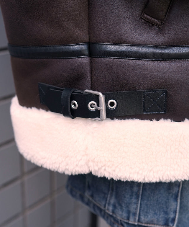 フェイクムートンボアジャケット