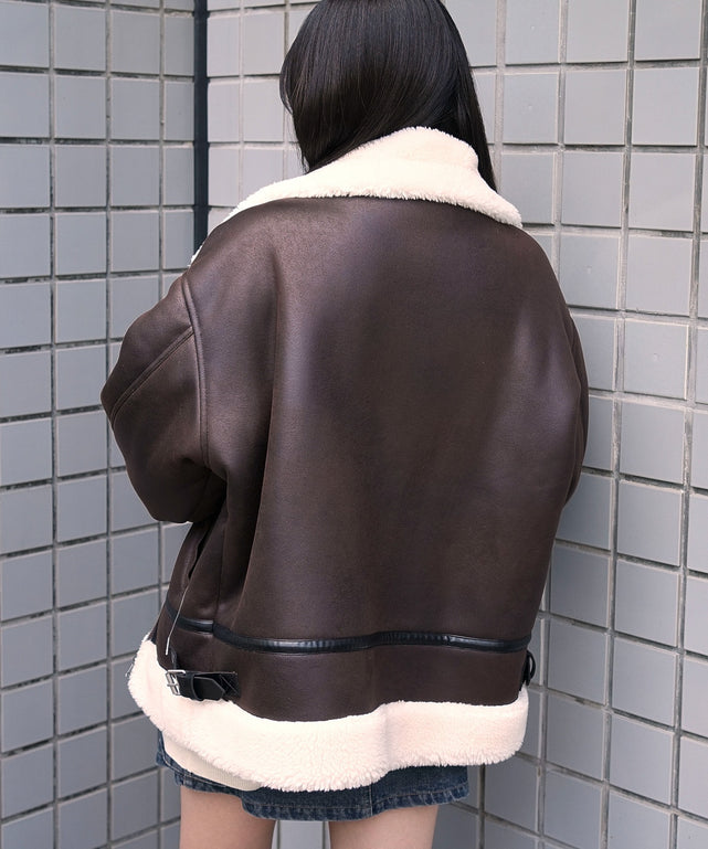 ブラウン　モデル：159cm F着用