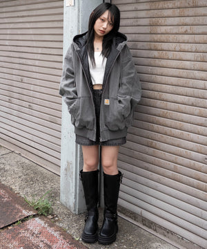 チャコール　モデル：159cm F着用