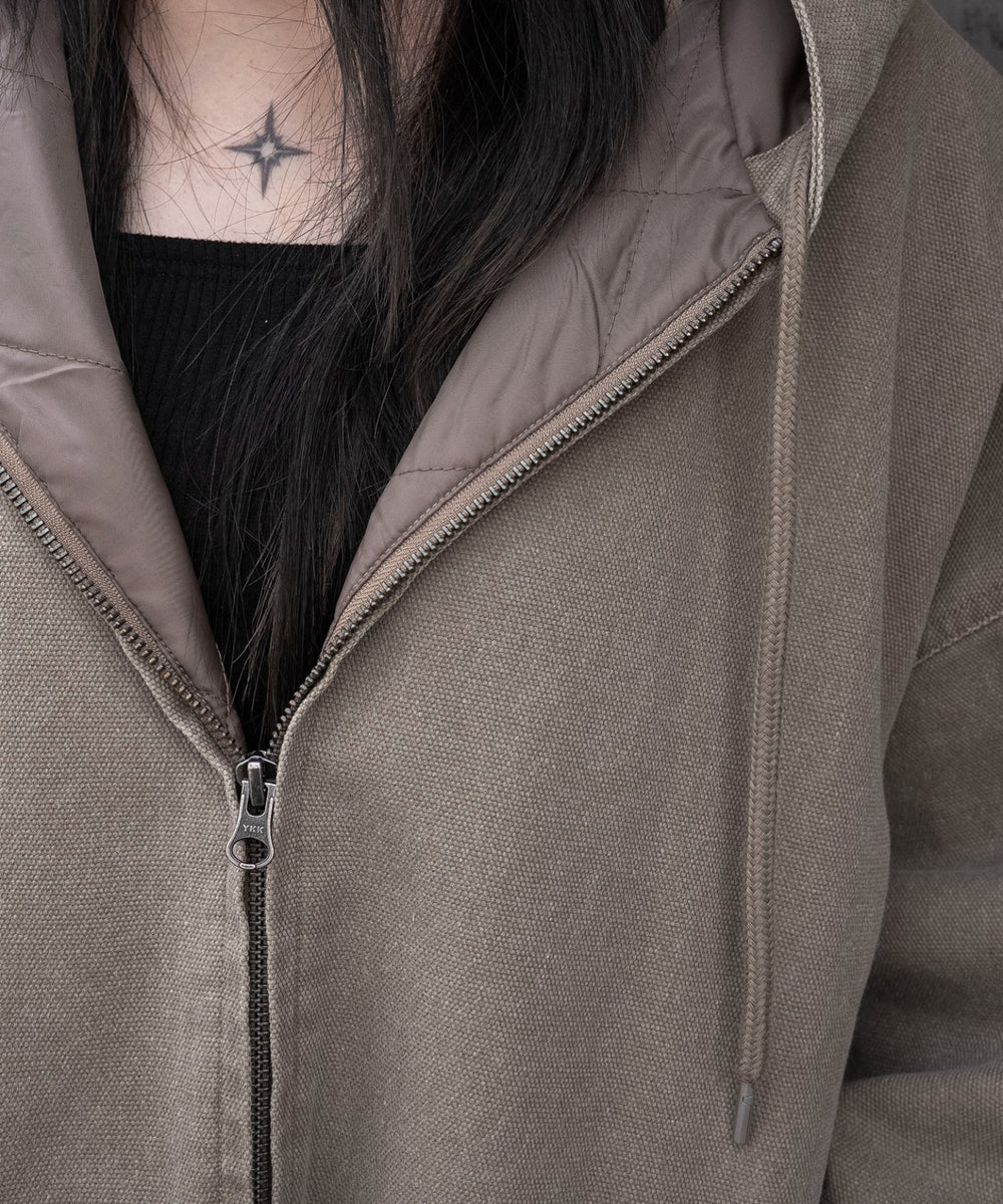 ワーカーズキルトフードブルゾン