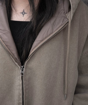 ワーカーズキルトフードブルゾン