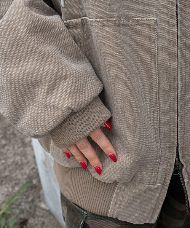 ワーカーズキルトフードブルゾン