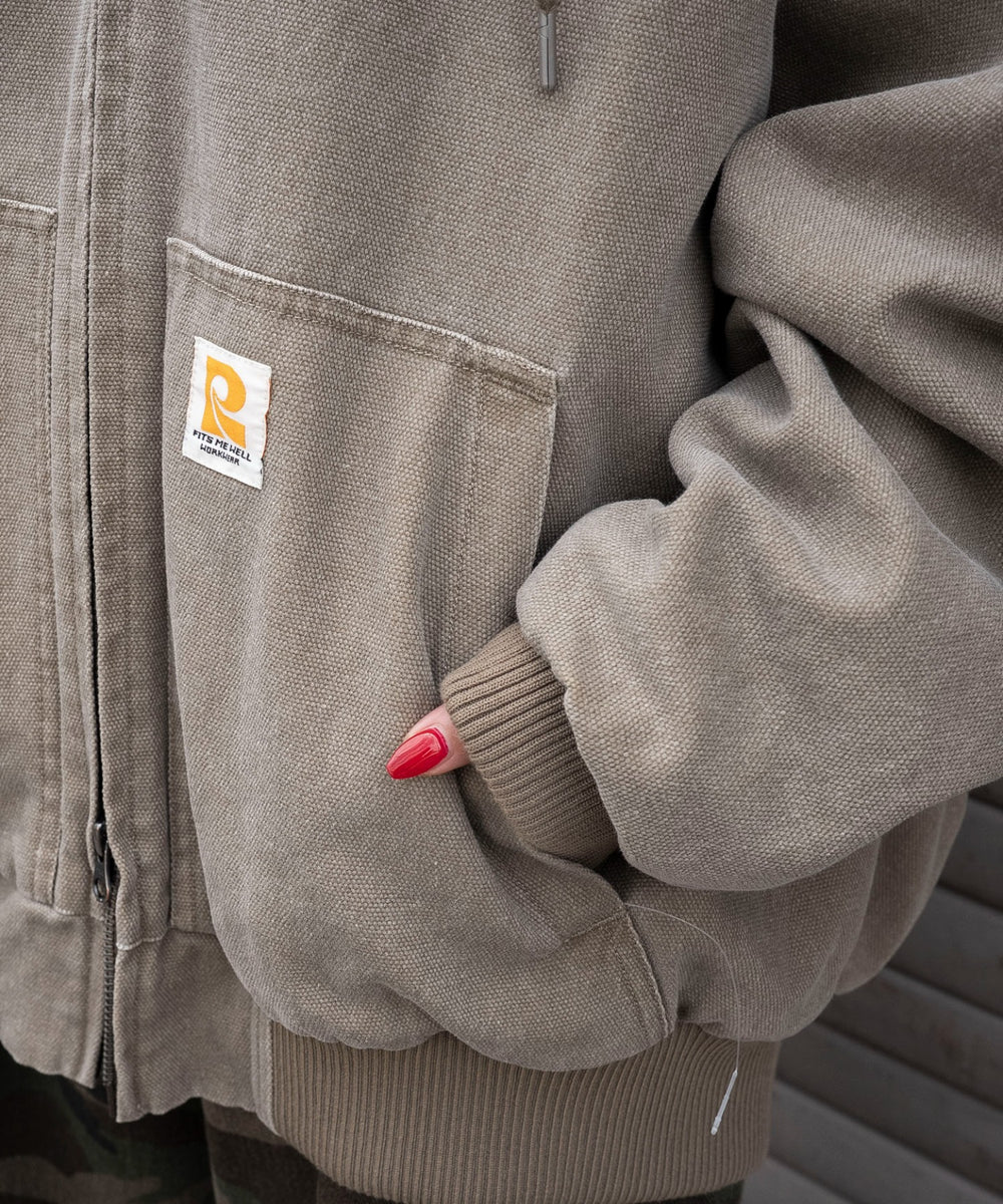 ワーカーズキルトフードブルゾン